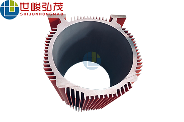 新能源汽車擠壓風(fēng)冷電機(jī)外殼鋁型材2